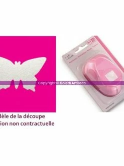 Efco Perforatrice M, Motif Papillon Ailes Déployées, Largeur 25 Mm
