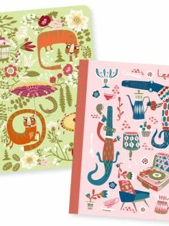 Djeco Petits Carnets De Notes Asa - 10,5 X 15 Cm - 2 Pcs