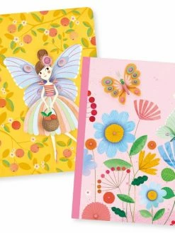Djeco Petits Carnets De Notes Rose - 10,5 X 15 Cm - 2 Pcs