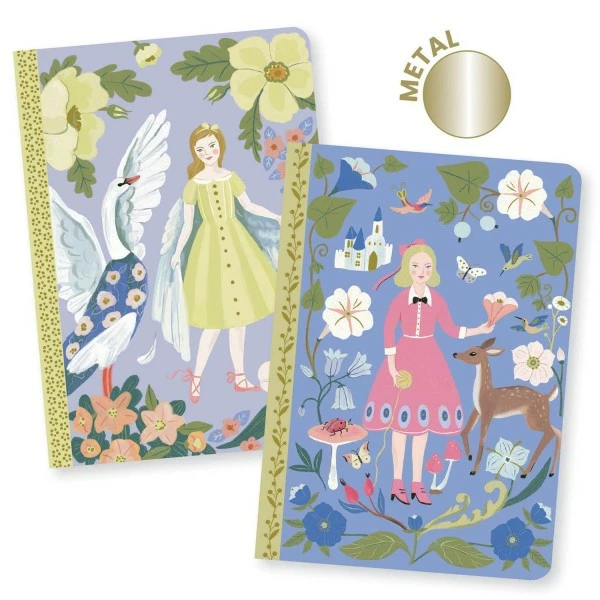 Djeco Petits Carnets De Notes Sabrina - 10,5 X 15 Cm - 2 Pcs 2 Djeco Petits Carnets De Notes Sabrina - 10,5 X 15 Cm - 2 Pcs – Image 2