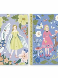 Djeco Petits Carnets De Notes Sabrina - 10,5 X 15 Cm - 2 Pcs