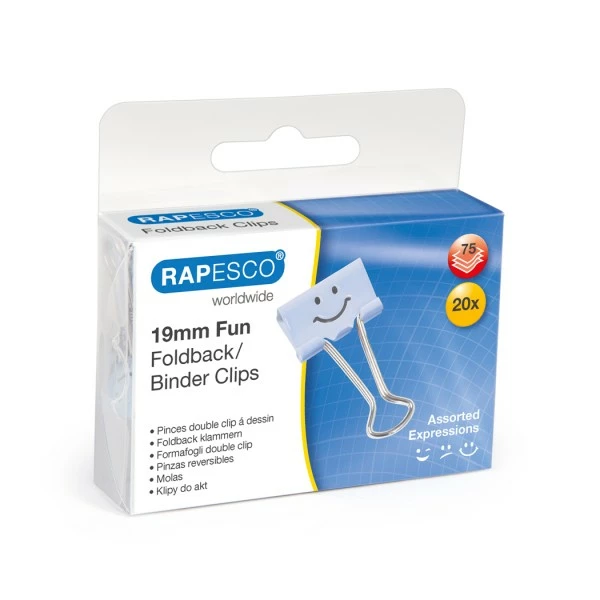 RAPESCO Pinces à Clip 19 Mm – Bleu Pastel (Paquet De 20) 1 RAPESCO Pinces à Clip 19 Mm – Bleu Pastel (Paquet De 20)
