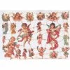 Planche De Chromo Découpis Die Cut Ange Angelot MICA 7228g Carterie Collage Ernst Freihoff
