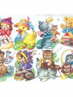 Planche De Chromo Découpis Die Cut Animal Chat ECLAT 7140e Carterie Collage Ernst Freihoff