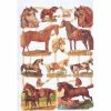 Planche De Chromo Découpis Die Cut Cheval ECLAT 7211e Carterie Collage Ernst Freihoff