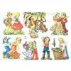 Planche De Chromo Découpis Die Cut Costume Folklore ECLAT 7044e Carterie Collage Ernst Freihoff