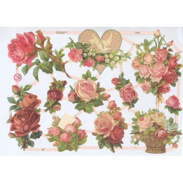 Planche De Chromo Découpis Die Cut Mariage Roses ECLAT 7232e Carterie Collage Ernst Freihoff 1 Planche De Chromo Découpis Die Cut Mariage Roses ECLAT 7232e Carterie Collage Ernst Freihoff