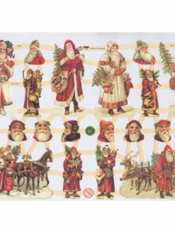 Planche De Chromo Découpis Die Cut Père Noël ECLAT 7331e Carterie Collage Ernst Freihoff