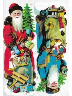 Planche De Chromo Découpis Die Cut Père Noël MICA 7151g Carterie Collage Ernst Freihoff