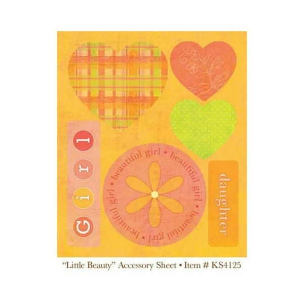 My Mind's Eye Planche De Découpes, Die Cuts Et Titre Bébé Fille 2 My Mind's Eye Planche De Découpes, Die Cuts Et Titre Bébé Fille – Image 2