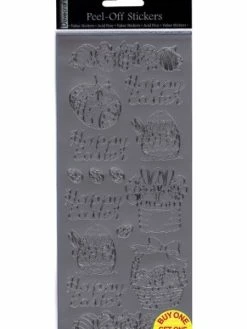 Dovecraft Planche De Stickers Peel Off Argent Pâques