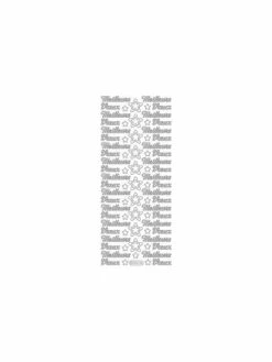 Null Planche De Stickers Peel Off Doré "meilleurs Voeux"