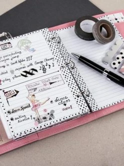 Rayher Planner A5 à Personnaliser - Noir Et Fleurs -V-Zug shop planner a5 a personnaliser noir et fleurs p 5