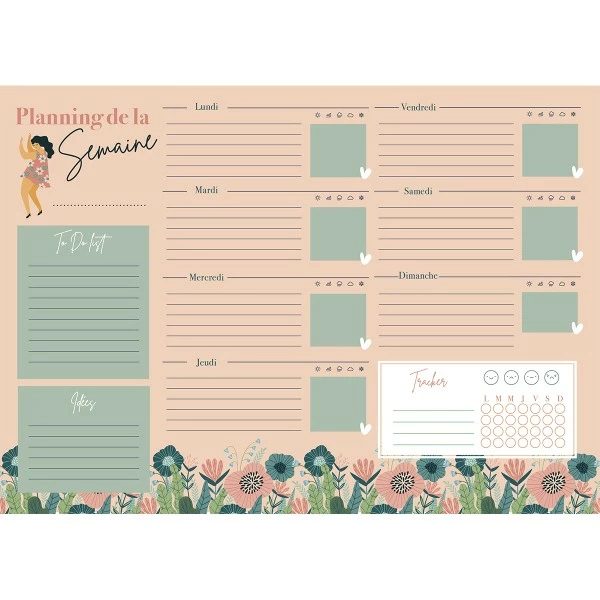 Graine Créative Planning De La Semaine Magnétique - 21 X 25 Cm - 52 Semaines 3 Graine Créative Planning De La Semaine Magnétique - 21 X 25 Cm - 52 Semaines – Image 3
