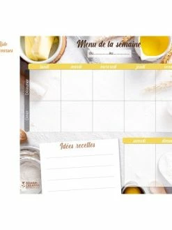 Graine Créative Planning Des Menus Magnétique - Format A4 - 60 Pages -V-Zug shop planning des menus magnetique format a4 60 pages p 3