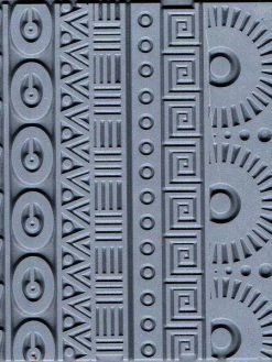 Perlesmania Plaque De Texture Geometrics, Geometrique Pour Pate Fimo, Sculpey Cernit CE95019