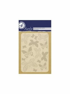 Plaque D'embossage A6 Butterfly Memories - Aurelie Background Embossing Folder