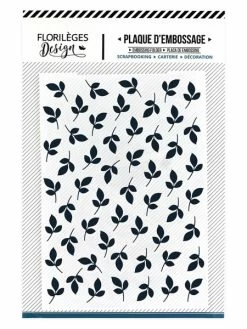 Florilèges Design Plaque D'embossage FEUILLAGES