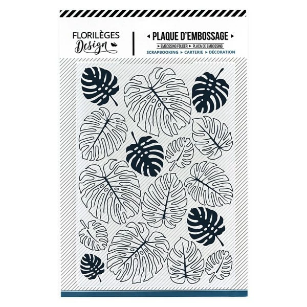 Florilèges Design Plaque D'embossage MONSTERAS 1 Florilèges Design Plaque D'embossage MONSTERAS