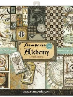 Pochette De 10 Feuilles Recto Verso Alchemy Stamperia