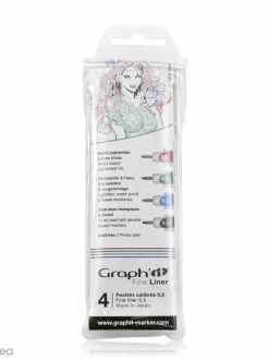 Pochette De 4 Feutres Fins Basiques - Graph'it Fine Liner
