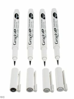 Pochette De 4 Feutres Pinceaux Gris/noir - Graph'it Brush Liner 7 Pochette De 4 Feutres Pinceaux Gris/noir - Graph'it Brush Liner -V-Zug shop pochette de 4 feutres pinceaux grisnoir graphit brush liner p 3