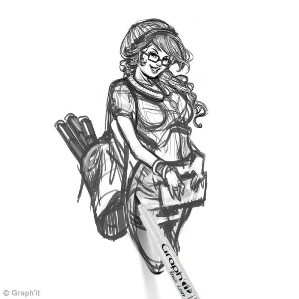 Pochette De 4 Feutres Pinceaux Gris/noir - Graph'it Brush Liner 5 Pochette De 4 Feutres Pinceaux Gris/noir - Graph'it Brush Liner – Image 5