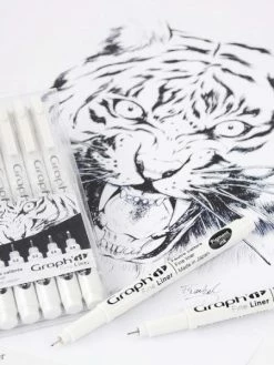 Pochette De 6 Feutres Noirs à Pointe Fine - Graph'it Fine Liner -V-Zug shop pochette de 6 feutres noirs a pointe fine graphit fine liner p 5