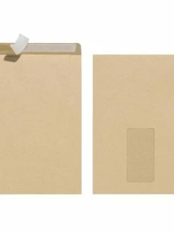 Herlitz Pochette D'expédition - C5 - Avec Fenêtre - Marron