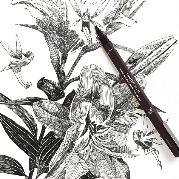 POSCA Pochette Feutres Techniques - Pointe Calibrée De 0,03 à 0,5 Mm - Noir Et Gris - 5 Pcs 5 POSCA Pochette Feutres Techniques - Pointe Calibrée De 0,03 à 0,5 Mm - Noir Et Gris - 5 Pcs – Image 5