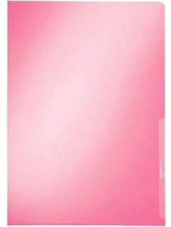 Leitz Pochettes Coin "Premium" - A4 - Lisses - Rouge