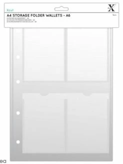 Docrafts Xcut Pochettes De Rangement Xcut A4 - A6 - 5 Pcs