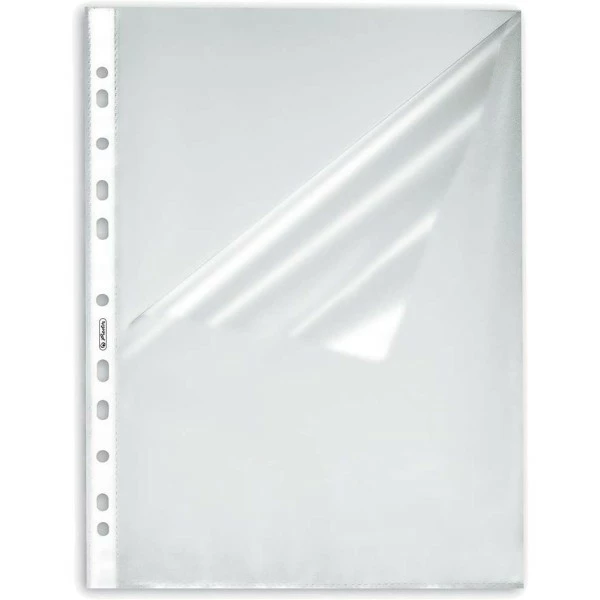 Herlitz Pochettes Perforées - A4 - Grainées - 0,055 Mm - Par 10 1 Herlitz Pochettes Perforées - A4 - Grainées - 0,055 Mm - Par 10