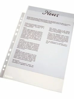 Esselte Pochettes Perforées Economy - A4 - Grainées - Par 100