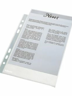 Esselte Pochettes Perforées Economy - A5 - Grainées - Par 100