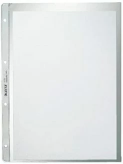Leitz Pochettes Perforées Extra Solide - A4 - Grainées - Par 100