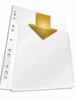 Durable Pochettes Perforées Maxi - A4 - Grainées - Par 5