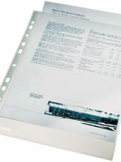 Esselte Pochettes Perforées Premium - A4 - Lisses - Par 100