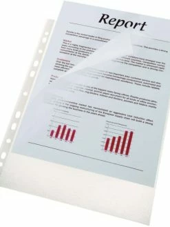 Esselte Pochettes Perforées Standard Plus - A4 - Grainées - Par 100