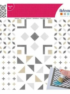 Artemio Pochoir 30 X 30 Cm - Carreaux & Croix