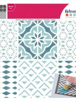 Artemio Pochoir 30 X 30 Cm - Carreaux & étoiles