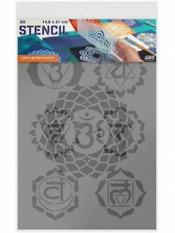 Pochoir A5 - Motif Chakra - Qbix