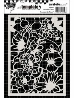 Pochoir Art Template Bouquet De Fleurs - Carabelle Studio