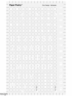 Pochoir D'écriture Pour Bullet Journal Rico Design - Lettres - 9,5 X 15 Cm