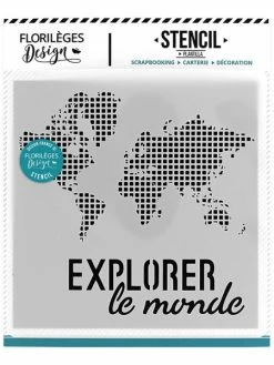 Florilèges Design Pochoir EXPLORER LE MONDE