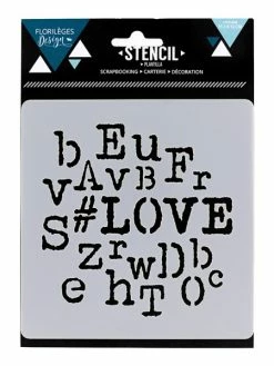 Florilèges Design Pochoir HASHTAG LOVE