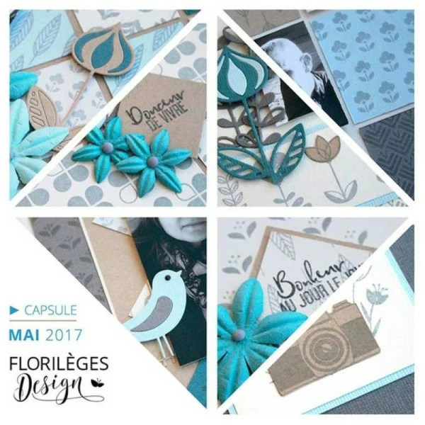 Florilèges Design Pochoir Par Petites Touches - 12 X 12 Cm 3 Florilèges Design Pochoir Par Petites Touches - 12 X 12 Cm – Image 3