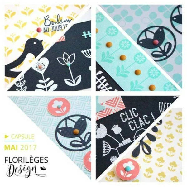 Florilèges Design Pochoir Par Petites Touches - 12 X 12 Cm 5 Florilèges Design Pochoir Par Petites Touches - 12 X 12 Cm – Image 5