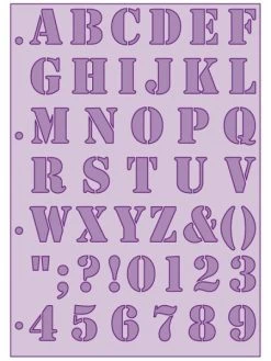 Draeger By Toga Pochoir Scrapbooking Lettrage Grain De Café 21 X 30 Cm