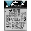 Florilèges Design Pochoir SELFIE BONHEUR